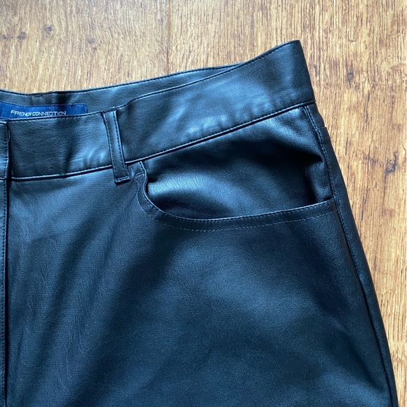 French Connection faux leather pants! Large - Picture 2 of 4